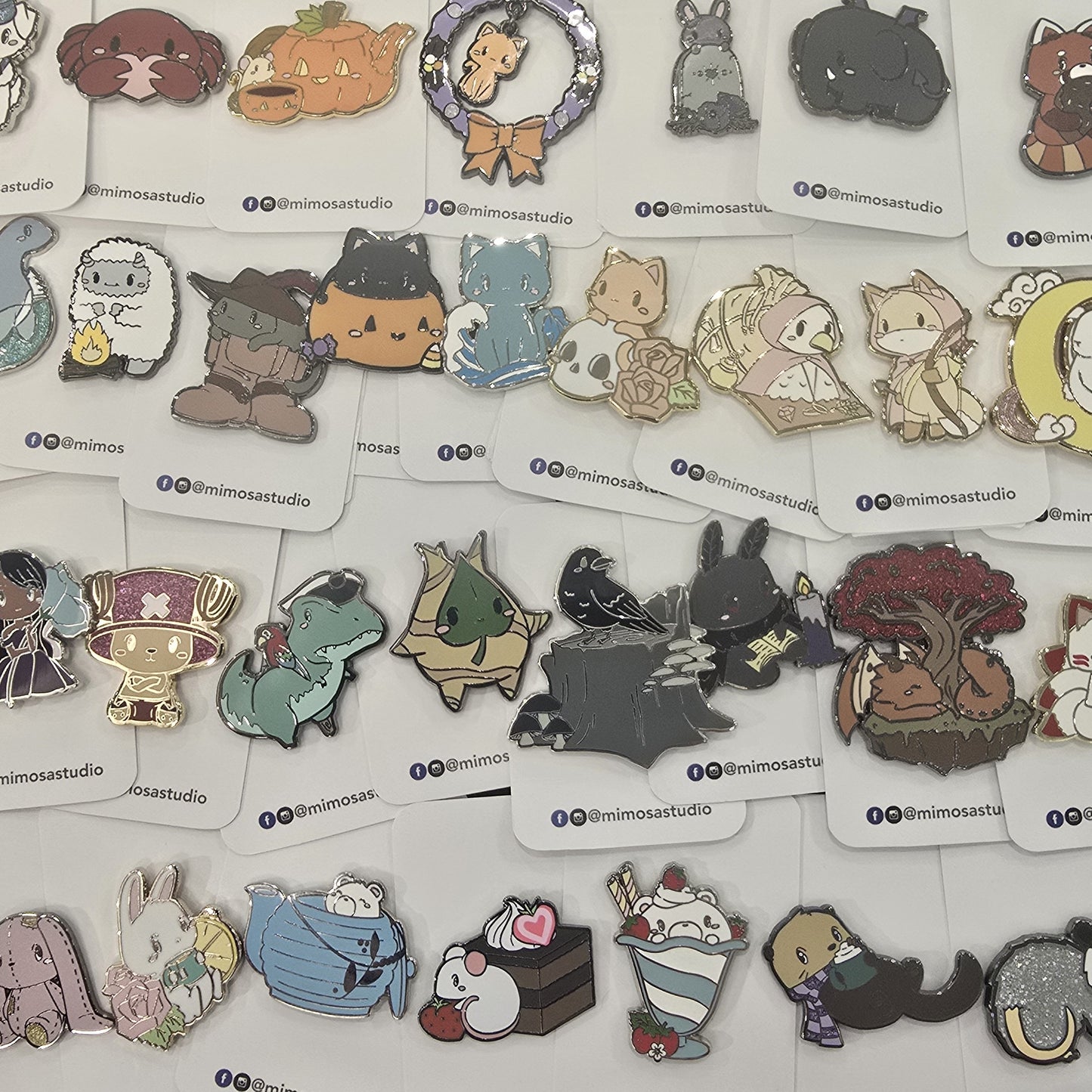 Mimosa Studio's Full Size Enamel Pins