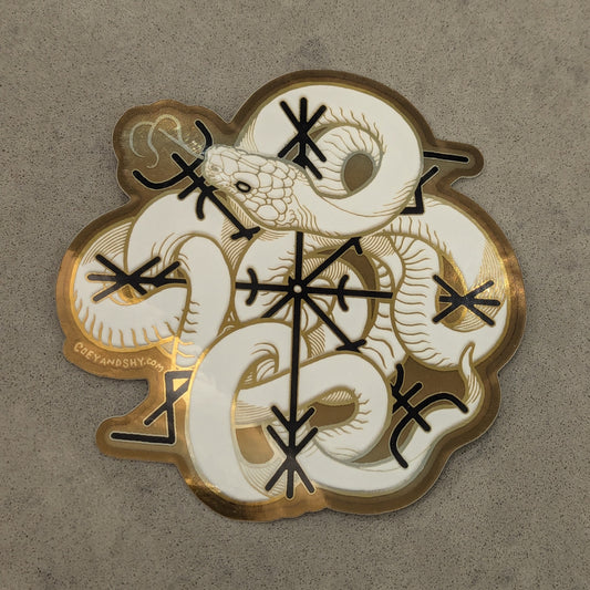 Snake sigil sticker