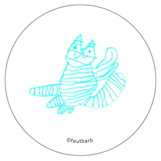 Bee Cat Button