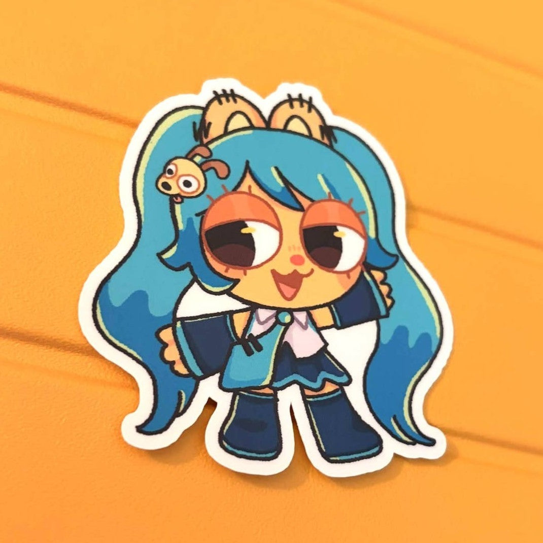 Garfield Miku Vocaloid Sticker