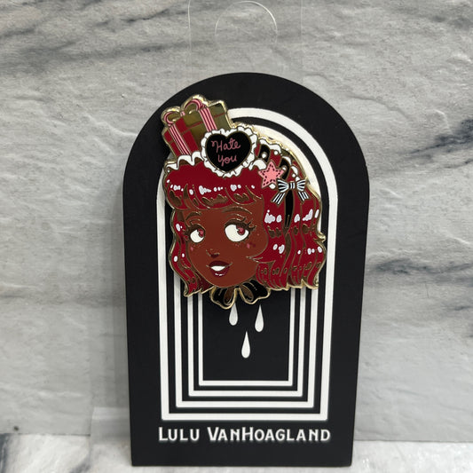 Hate You Happy Enamel Pin