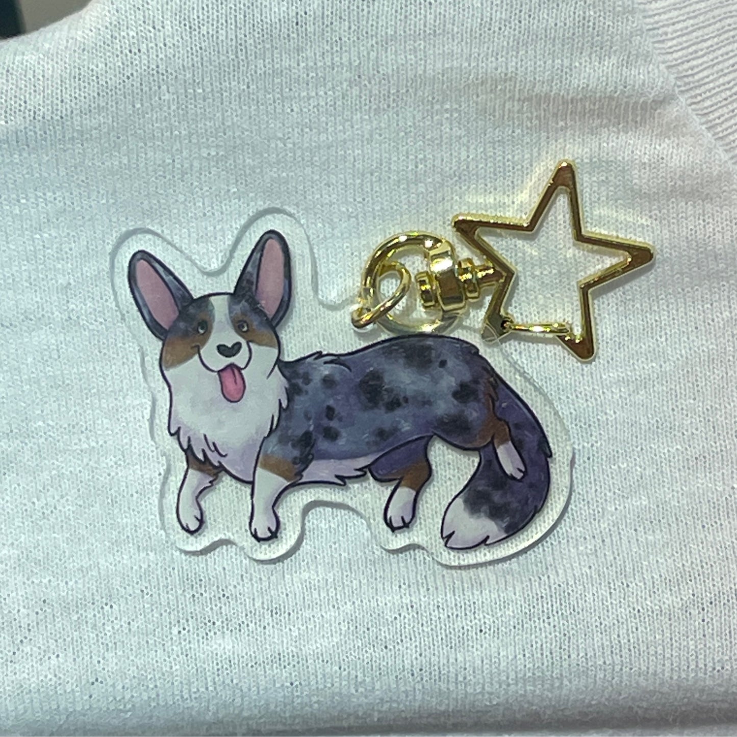 Corgi - Merle Cardigan Keychain