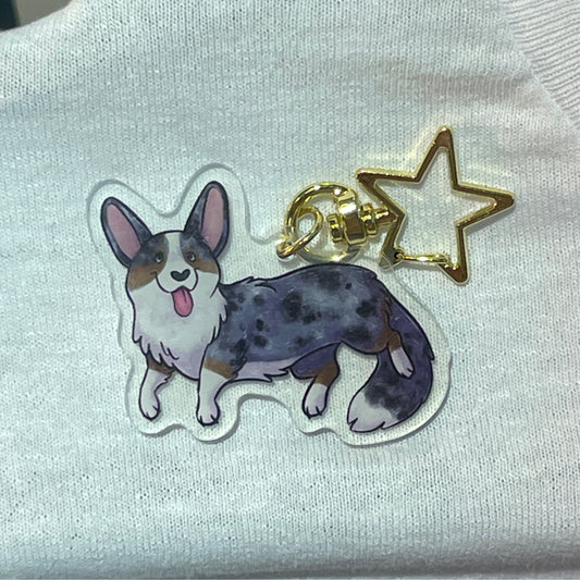 Corgi - Merle Cardigan Keychain