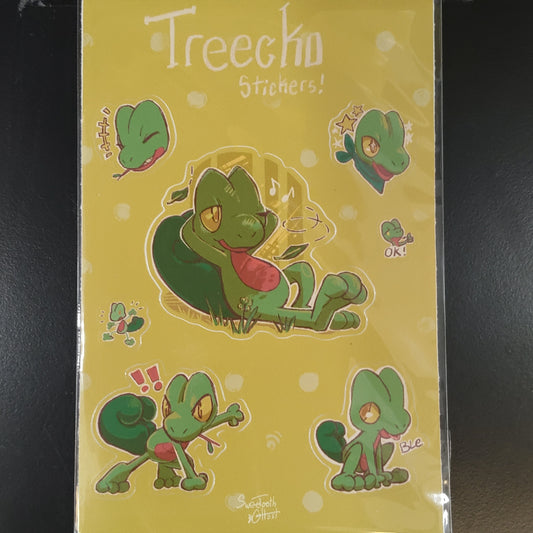 Treecko Sticker Sheet