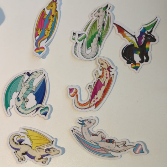 Dolphin Productions Sticker - Pride Dragons