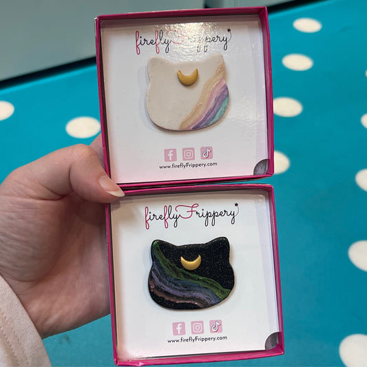 Moon Kitty Pin