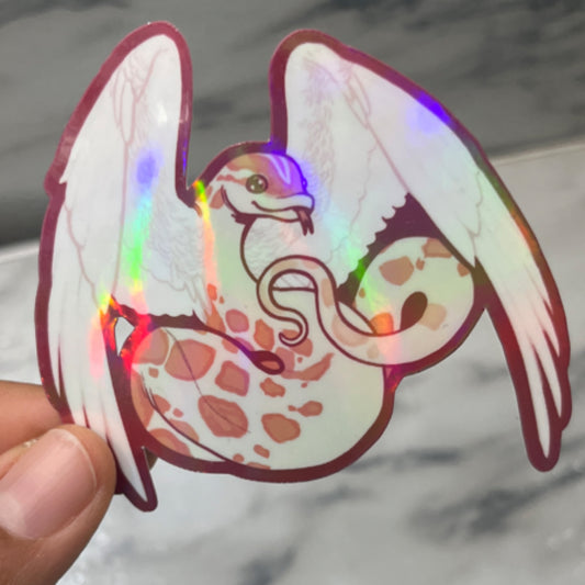 Winged Snake Sticker