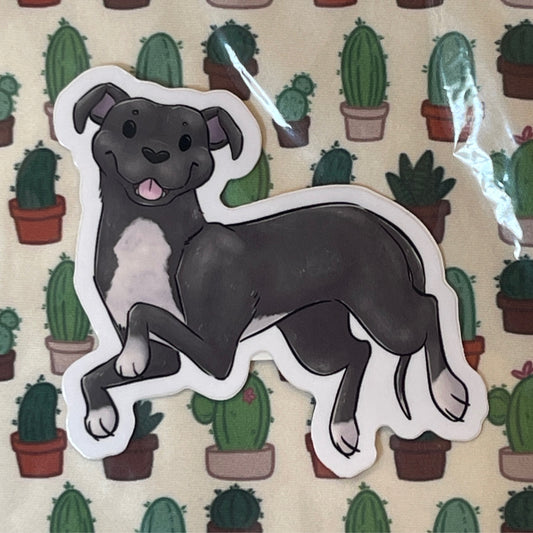 Staffordshire terrier (gray)