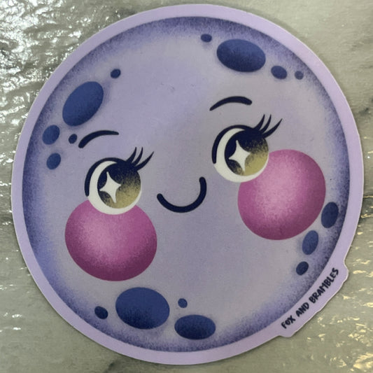 full moon sticker
