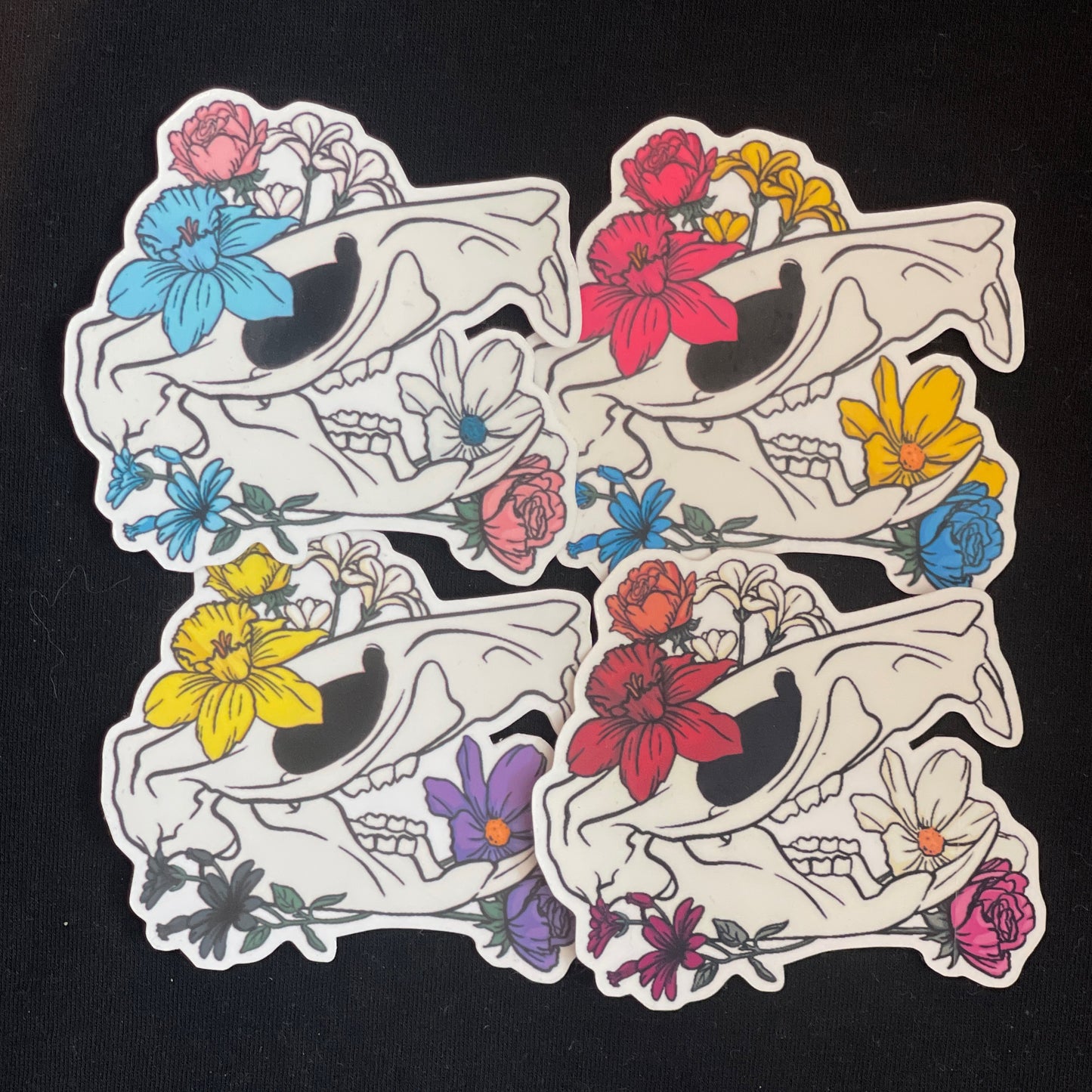 Various Pride Rat Skull Stickers