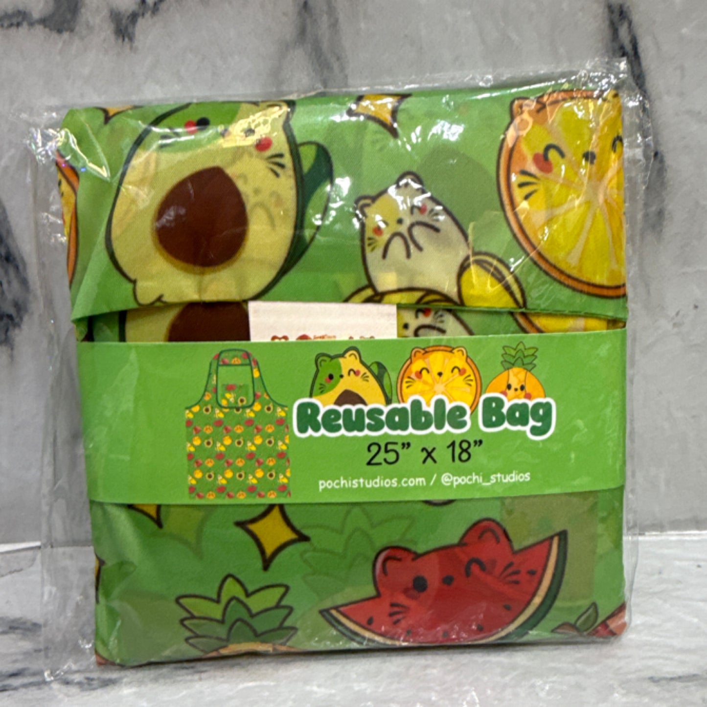 Cat Fruits Green