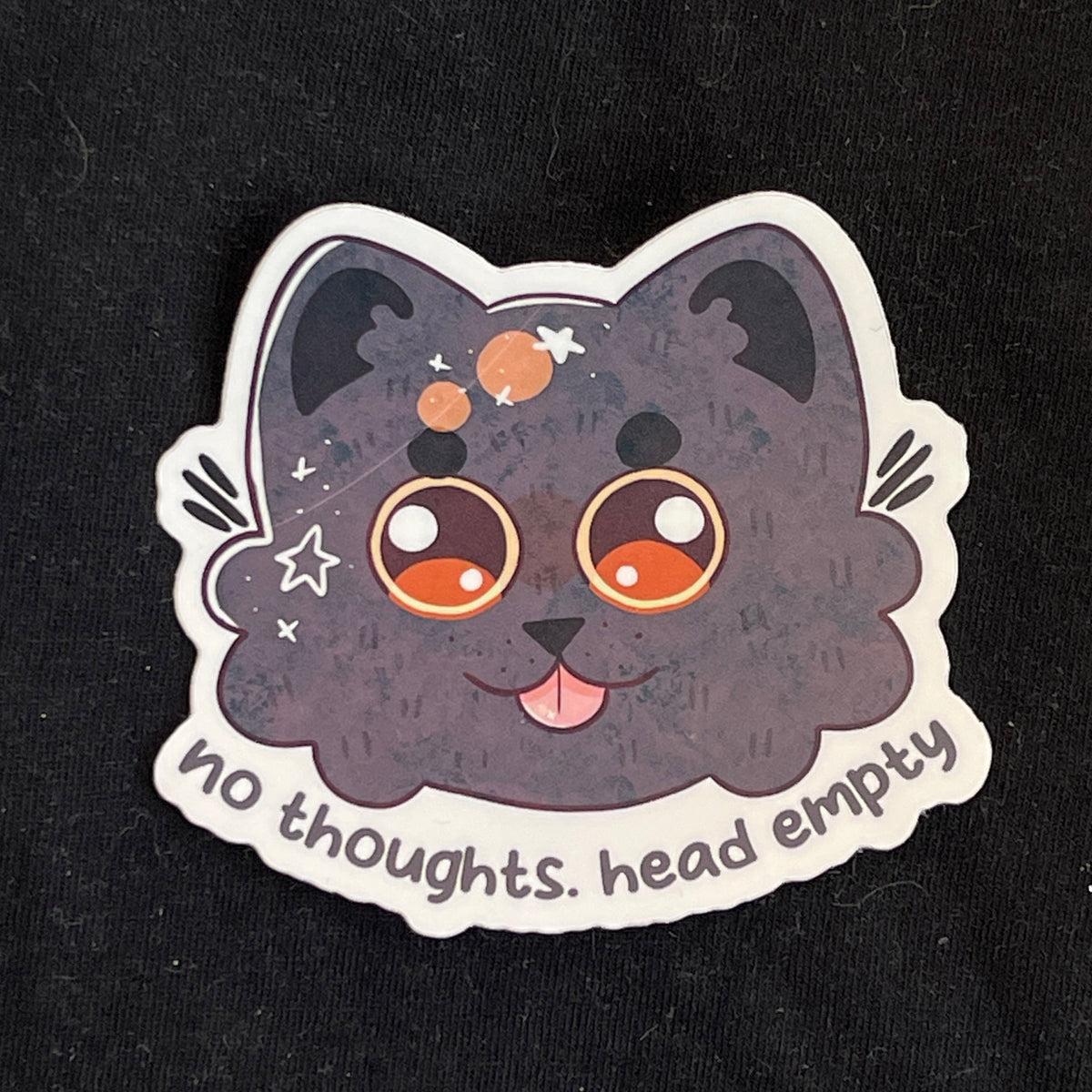 No Thoughts Head Empty Sticker by Taylermade Studios