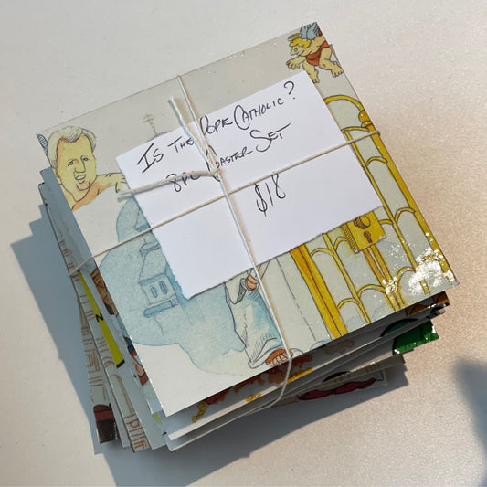 Is The Pope Catholic? 8pc Coaster Set