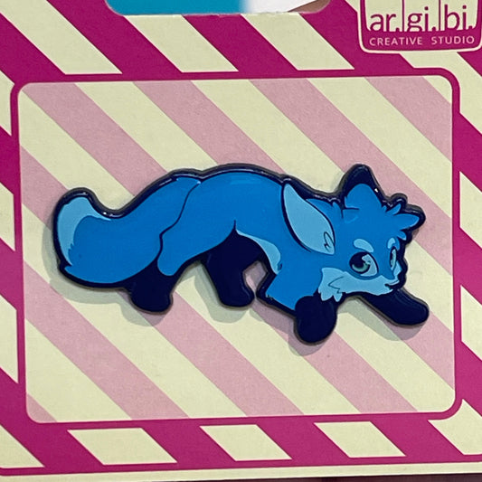 Fox - Blue Enamel Pin