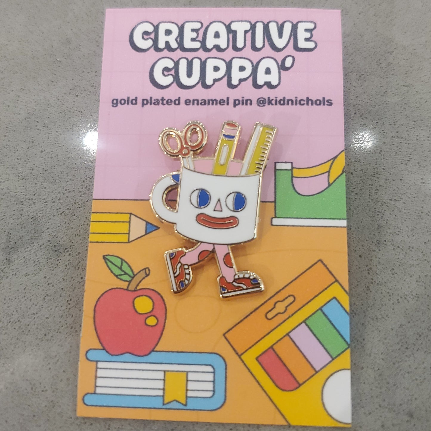 Cuppa Creativity Enamel Pin