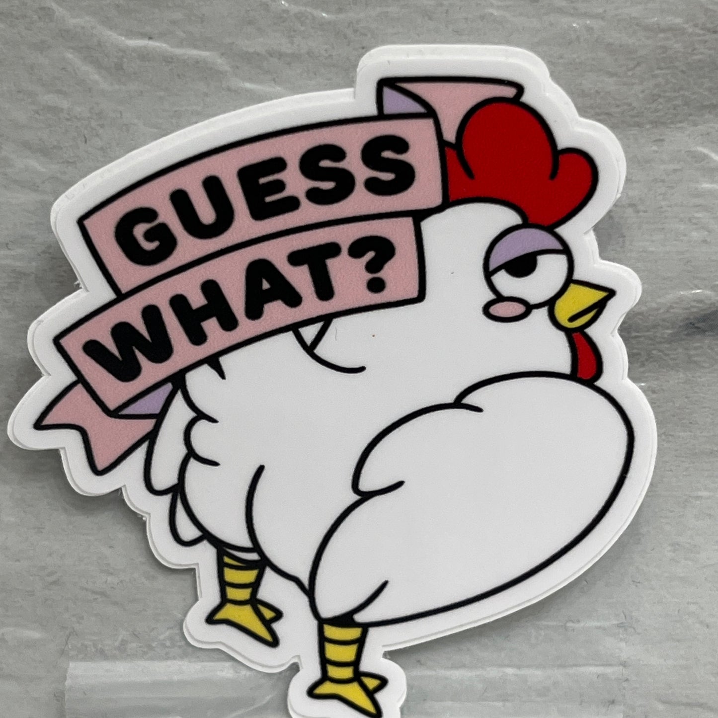 Chicken Butt Sticker