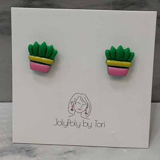 Mini Plant Stud Earrings