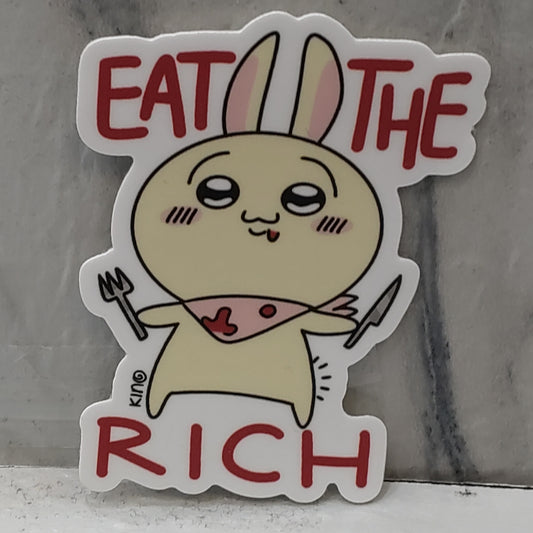 Eat the Rich Usagi Sticker