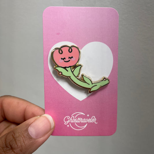 Flower Enamel Pin by Ghosttraveler