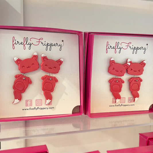 Kawaii Kitsune Swingy Studs