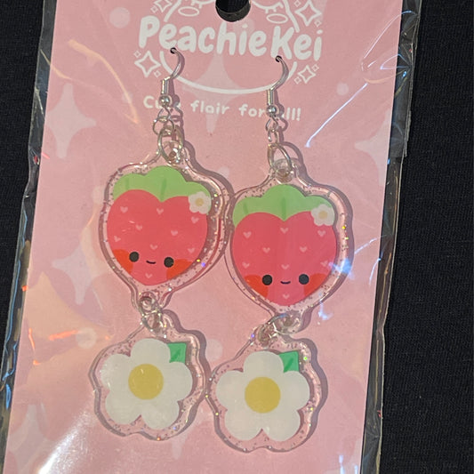 Strawberry Dangle Earrings