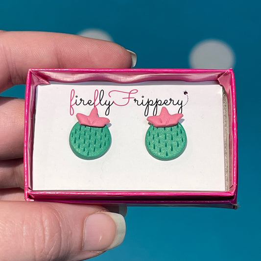 Cute Cactuc Studs