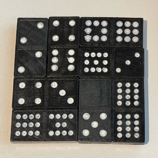 Domino Black Coaster