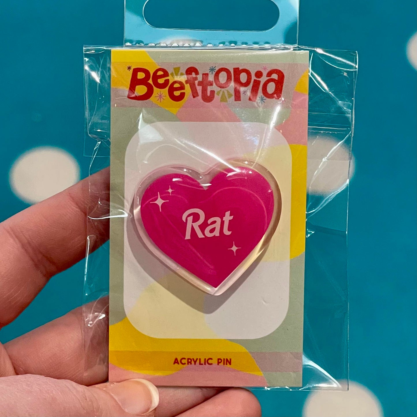 Rat Heart Pin
