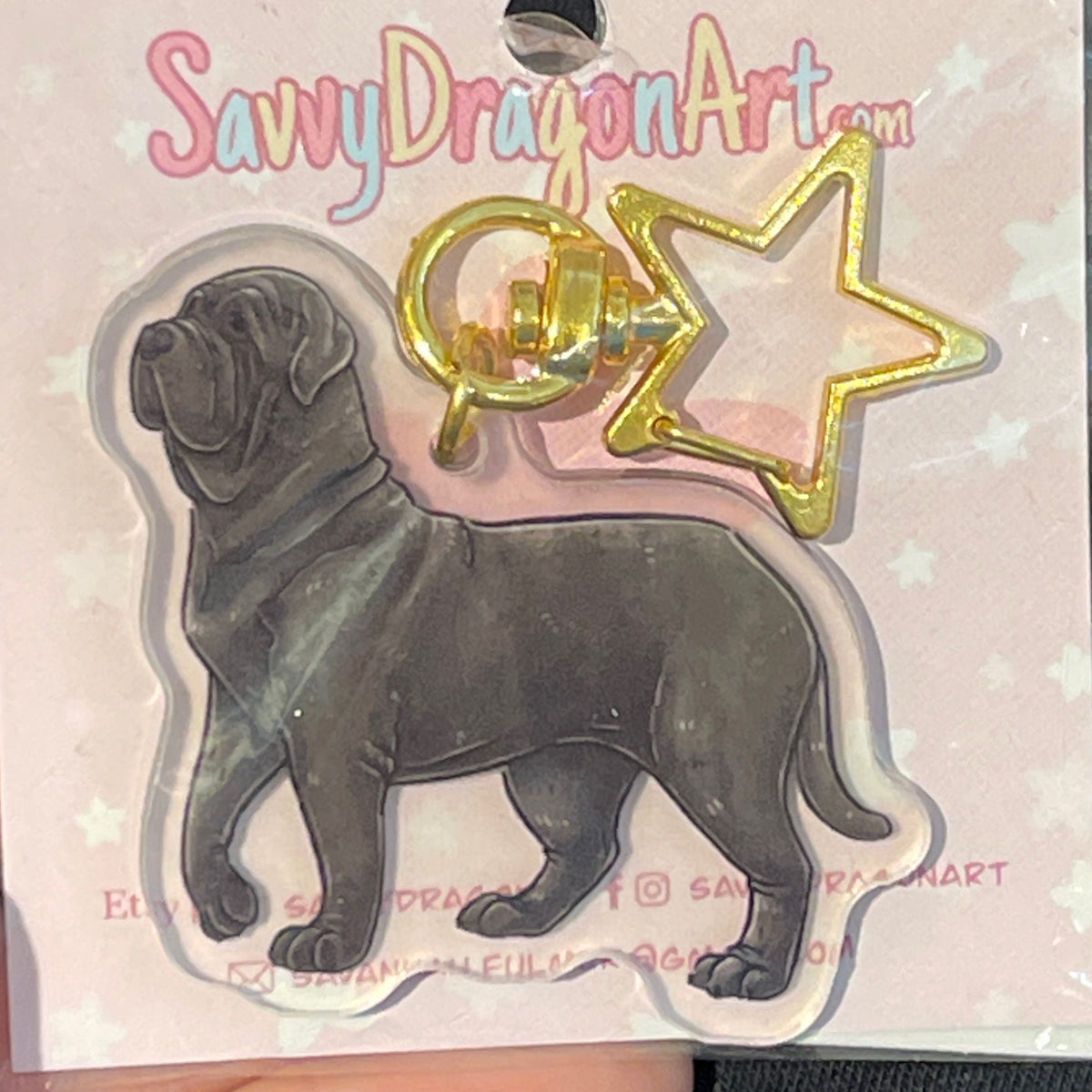 Neapolitan Mastiff Keychain