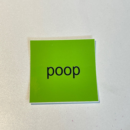 Brat Poop Sticker