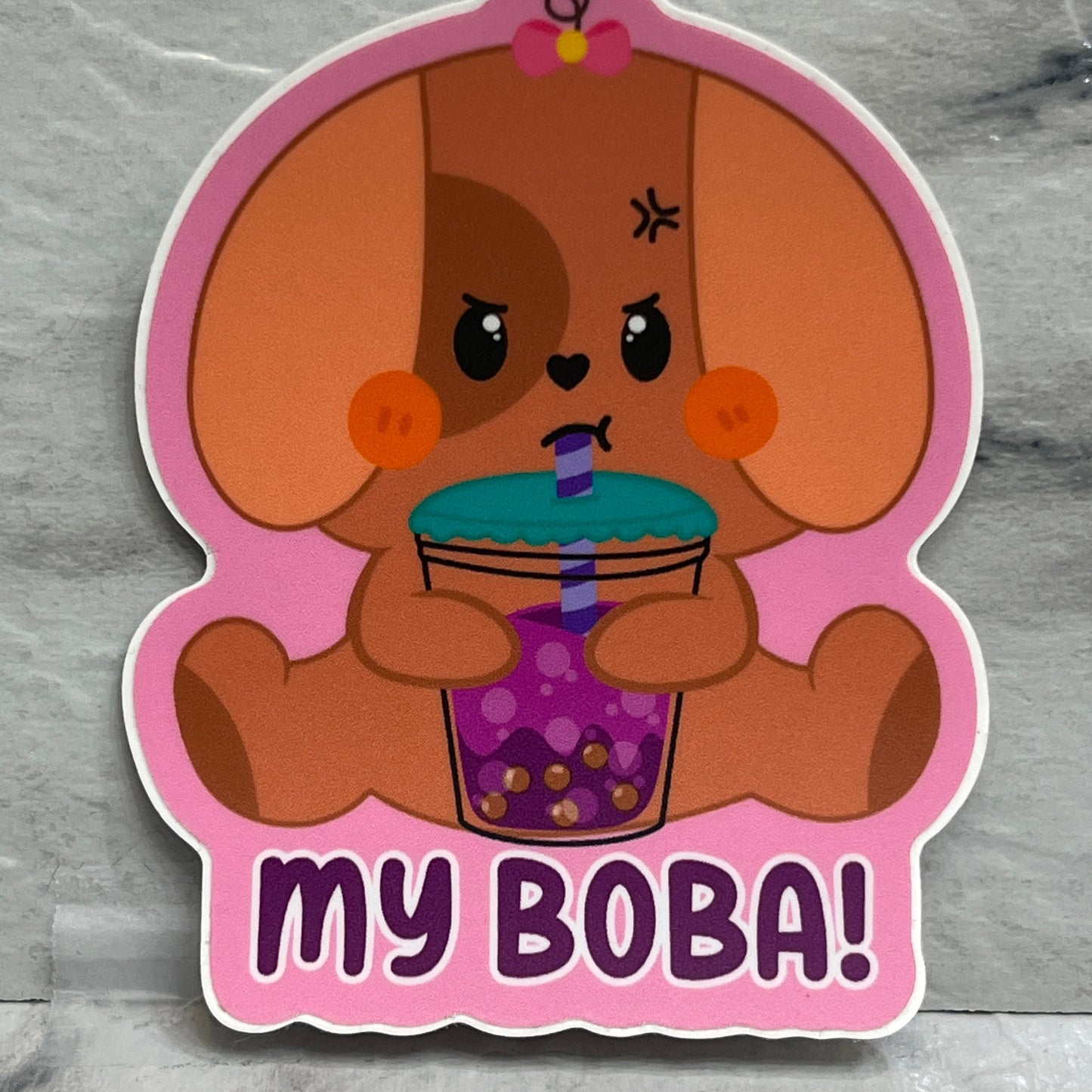 My Boba Dog Drinking sticker