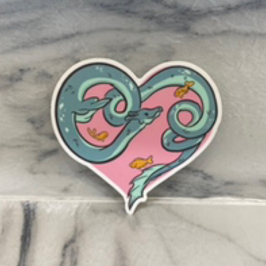 cryptid caddy heart sticker