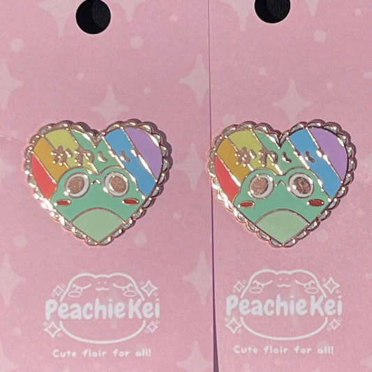 Kawaii Frog Enamel Pin