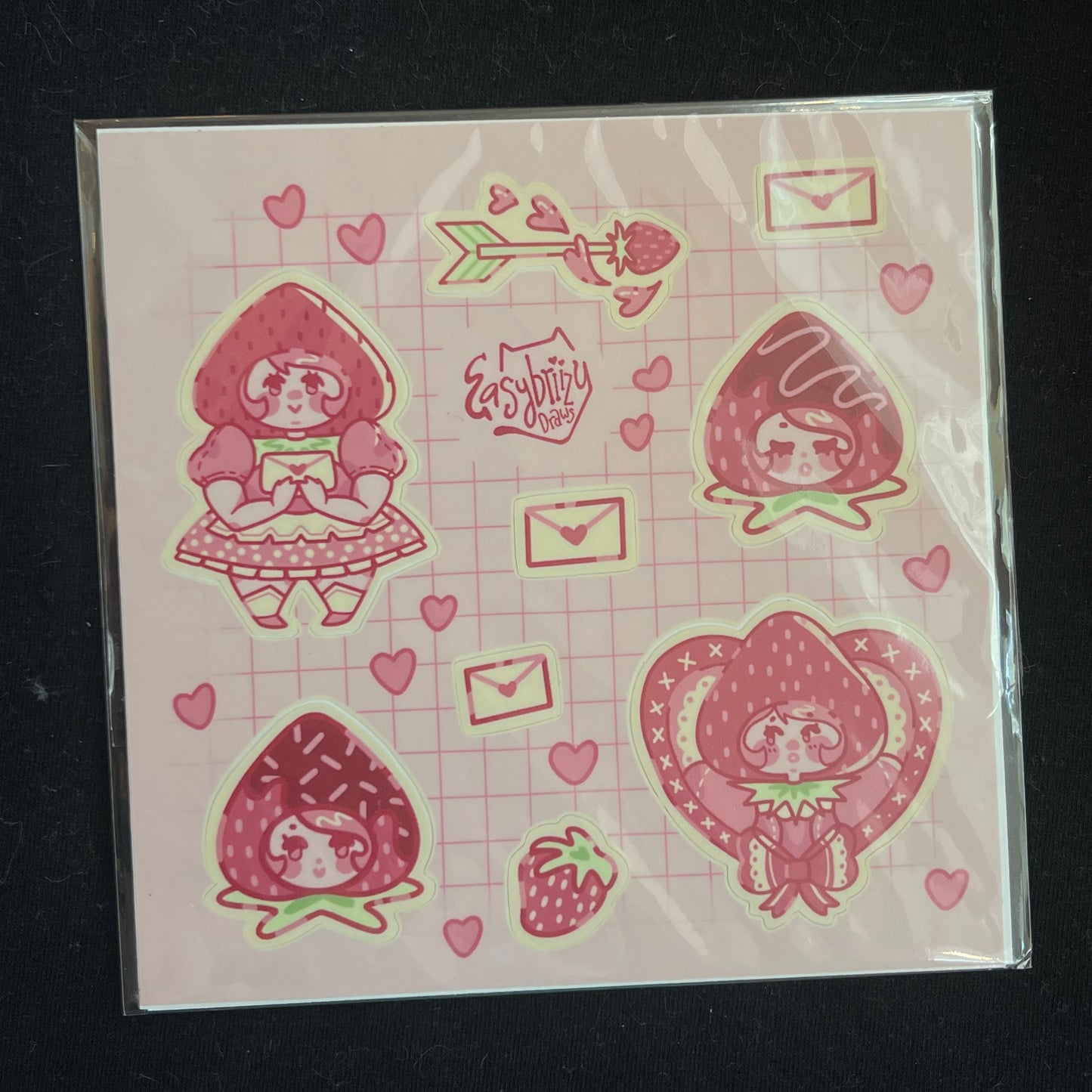 Strawberry Girl Sticker Sheet