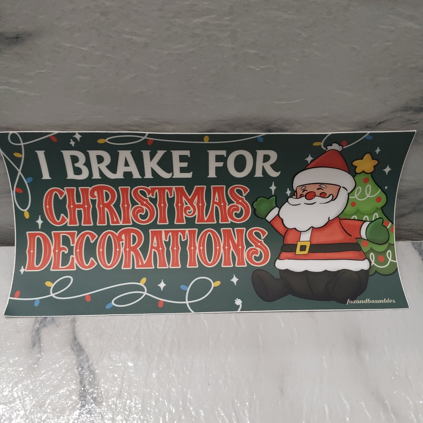 christmas bumper sticker