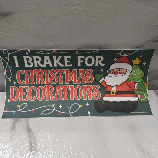 christmas bumper sticker