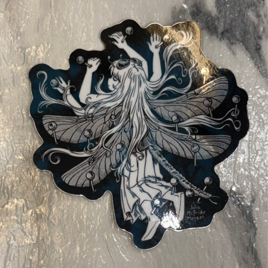 Dragonfly Girl Sticker