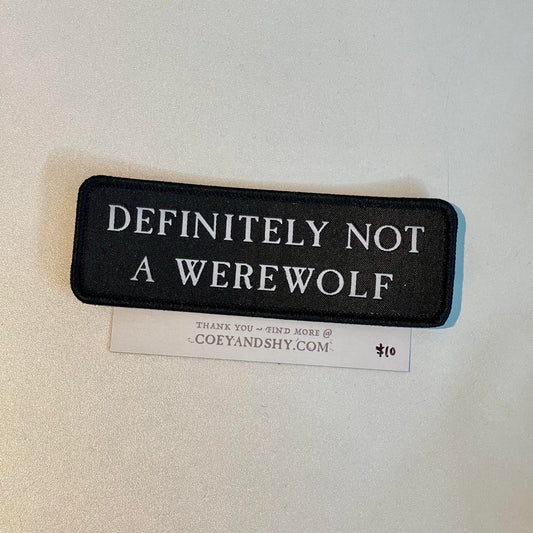 Not a Werewolf Patch