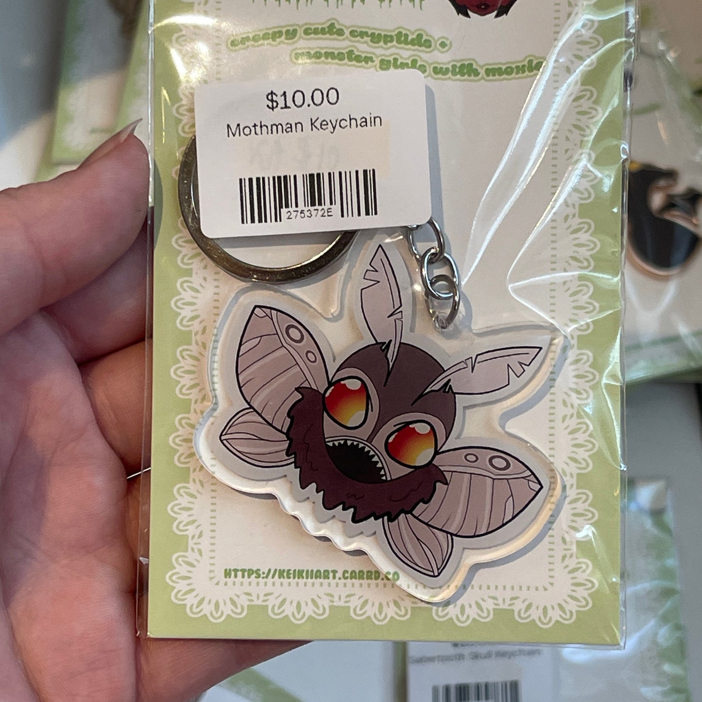 Mothman Keychain