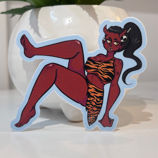 Oni Girl (blue outline)