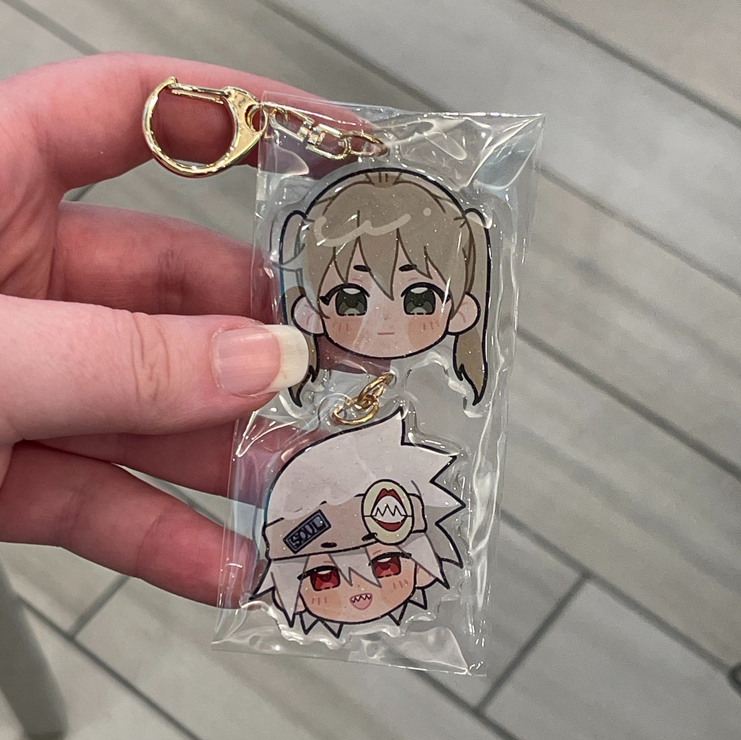 Maka+Soul Connected Keychain