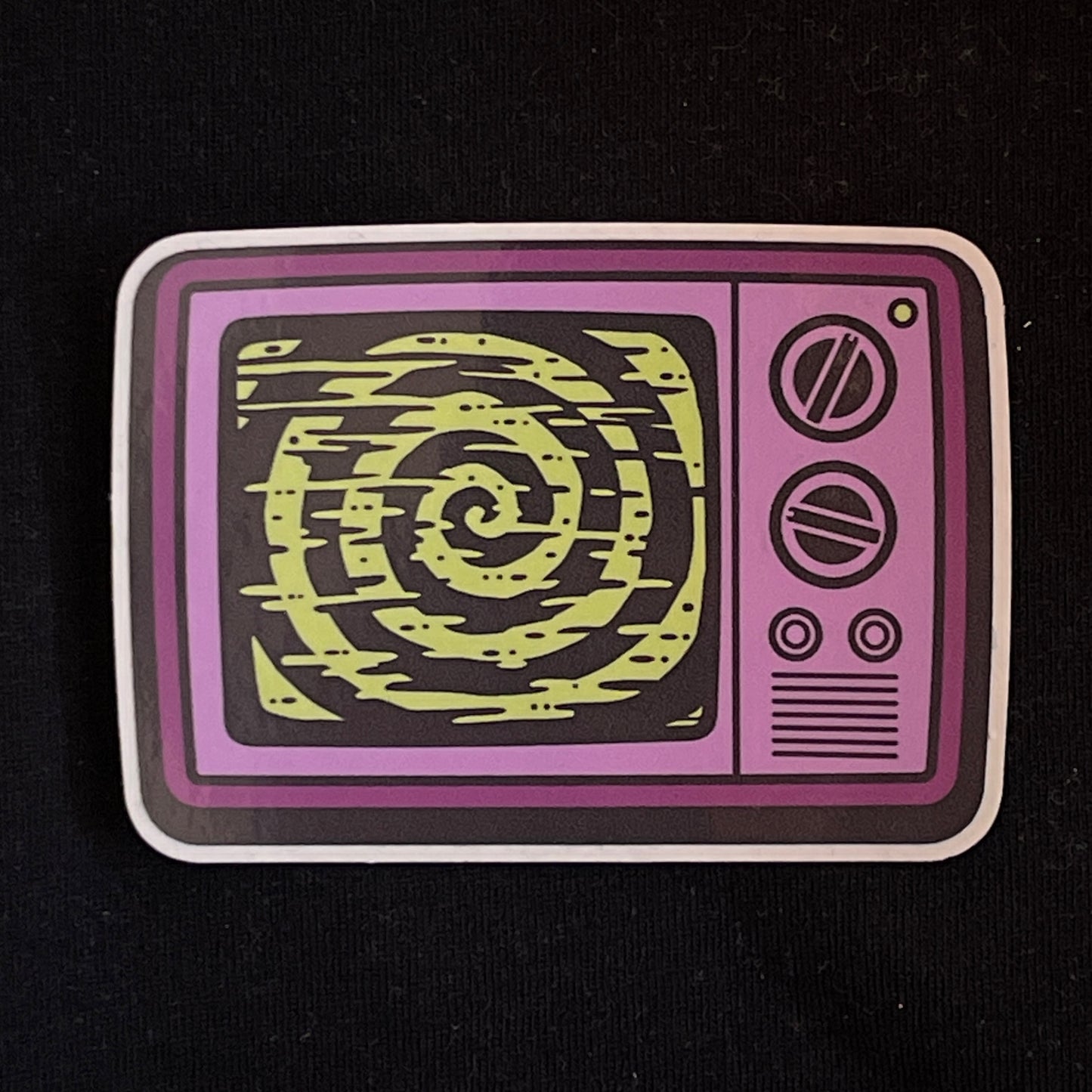 Hypno TV - Violet Vinyl Sticker