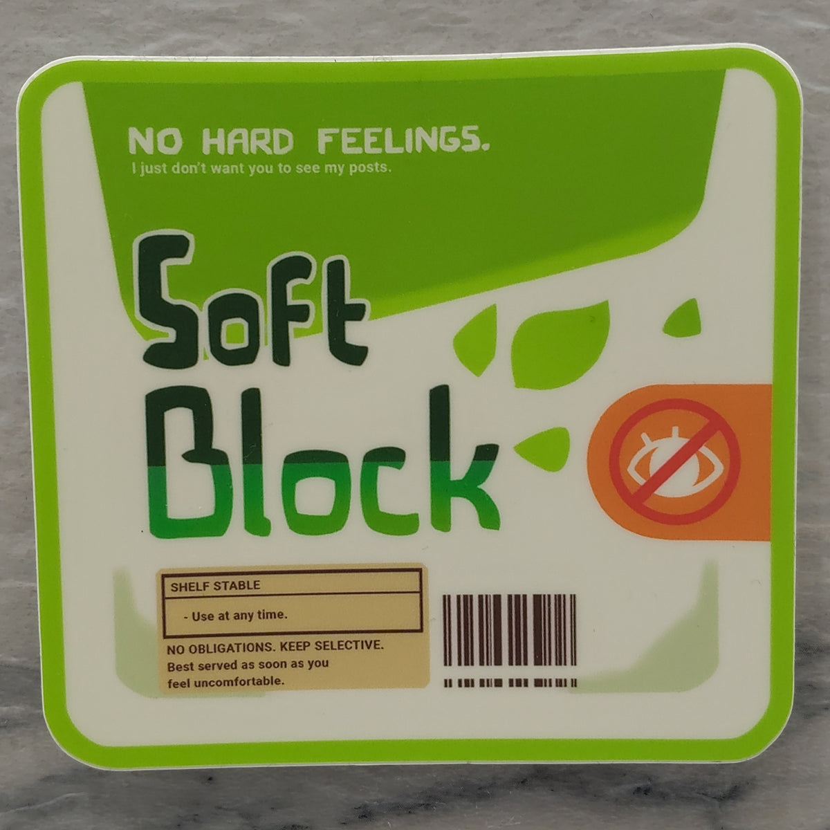 Soft Block Tofu Sticker