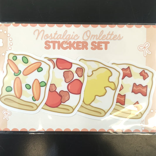 Nostalgic Omlettes Sticker Set