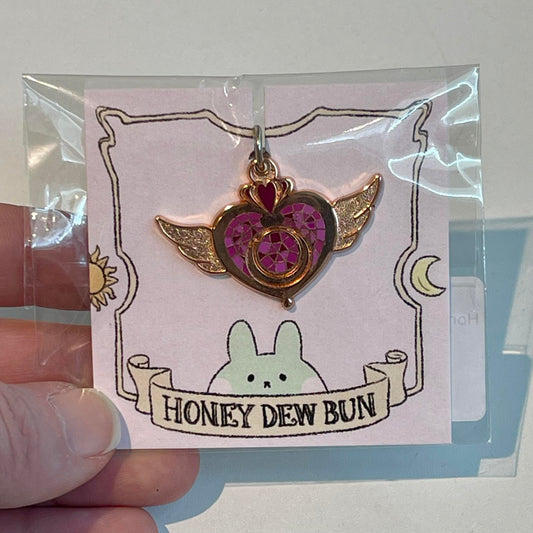 Honeydew Heart Keychain