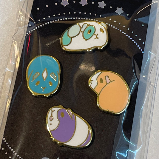 Pin Set Rainbow Guinea Pig