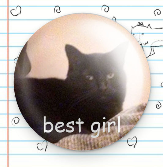 Best Girl Button