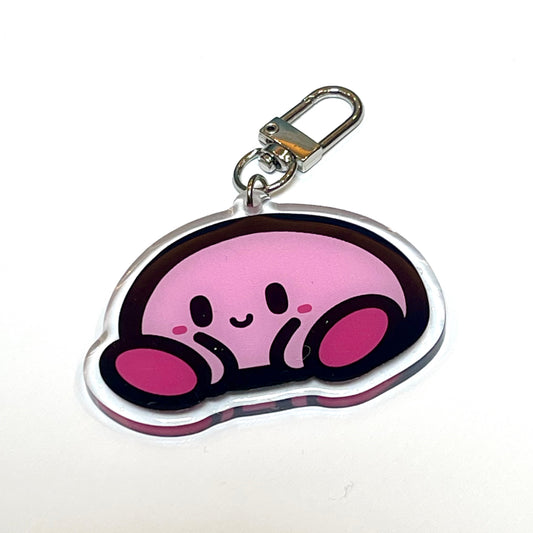 Sitting Kirby Keychain