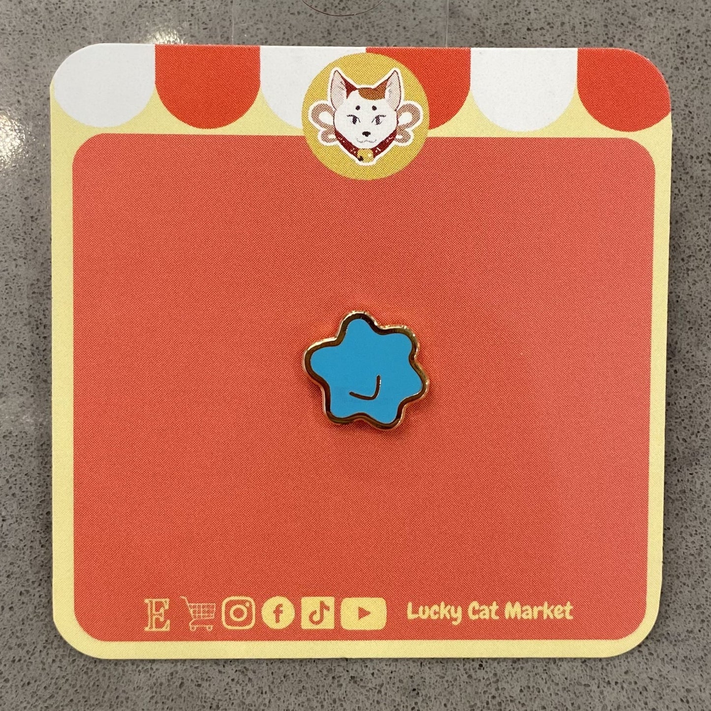 Blue Star Candy Mini Pin