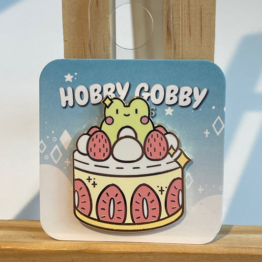 Strawberry Shortcake Frog Enamel Pin